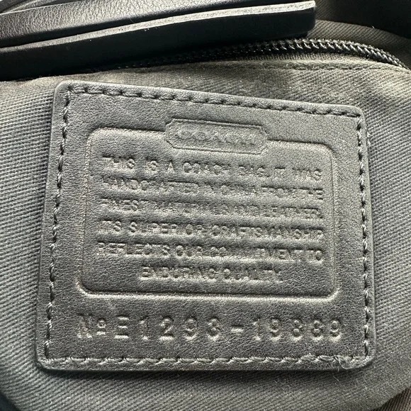 COACH Legacy Tassel Duffle Soft Leather Black Shoulder/Crossbody Bag 19889 - Picture 11 of 14